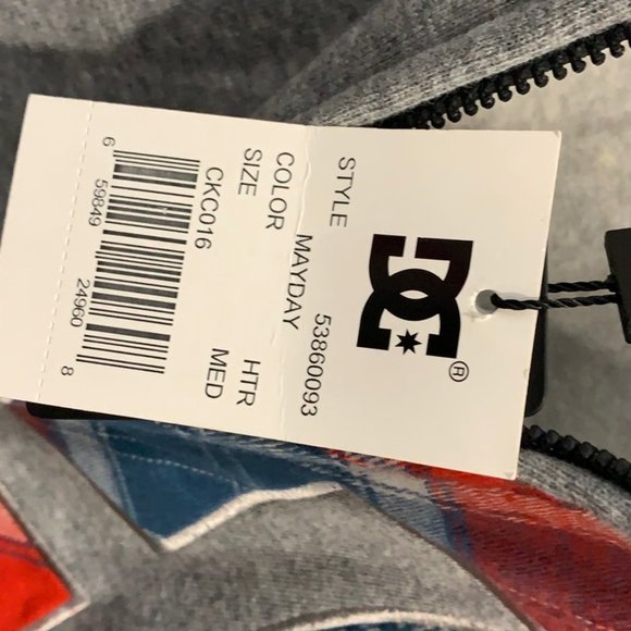 D C Men's Mayday Fleece hoodie NWT - Picture 6 of 7